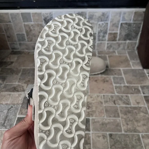 Birkenstock London Men's Light Beige Suede Loafers - Picture 4 of 5